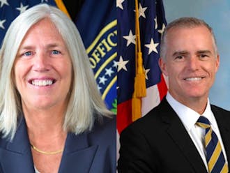 Two Duke alumni were once top national security officials: Sue Gordon (left) and Andrew McCabe (right).