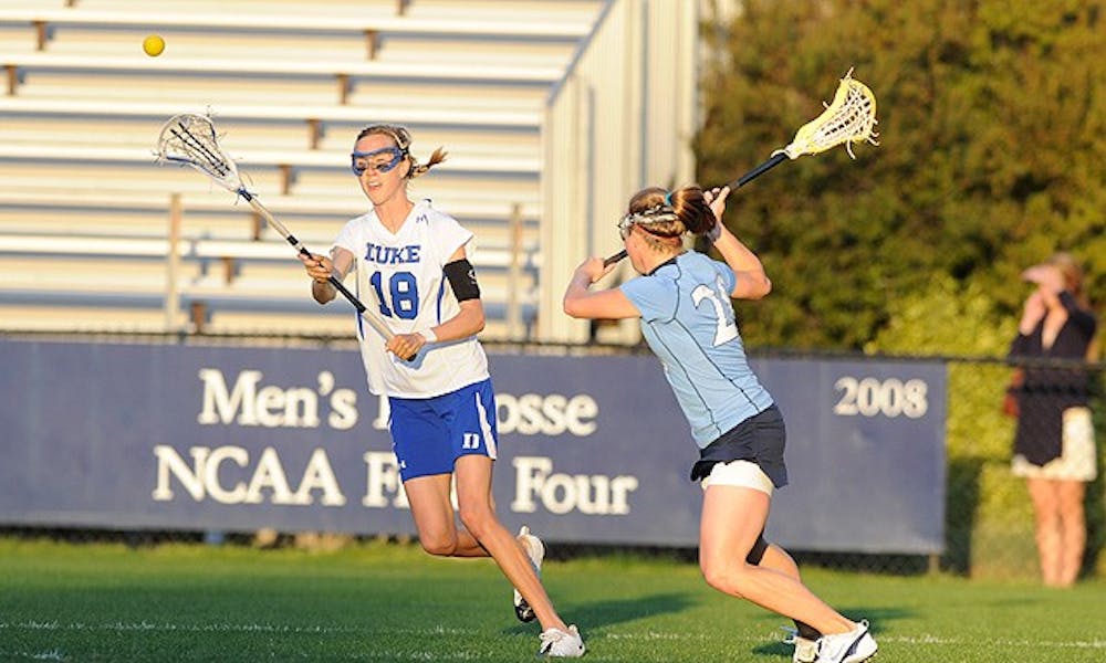 Senior Lindsay Gilbride was one of an impressive four Blue Devils to score at least three goals against Vanderbilt.