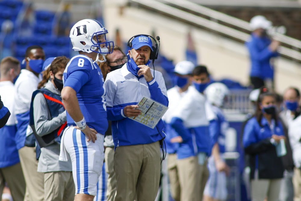 Chase Brice and head coach David Cutcliffe will look to get some mojo going offensively on Halloween.
