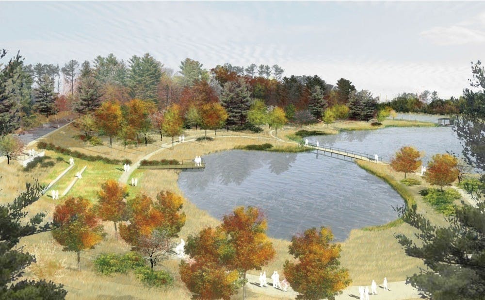 The pond is expected to be completed Summer 2014.