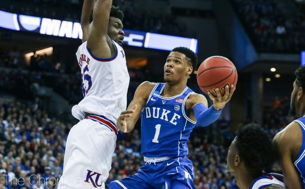<p>Trevon Duval recently declared for the NBA draft after just one season at Duke.</p>