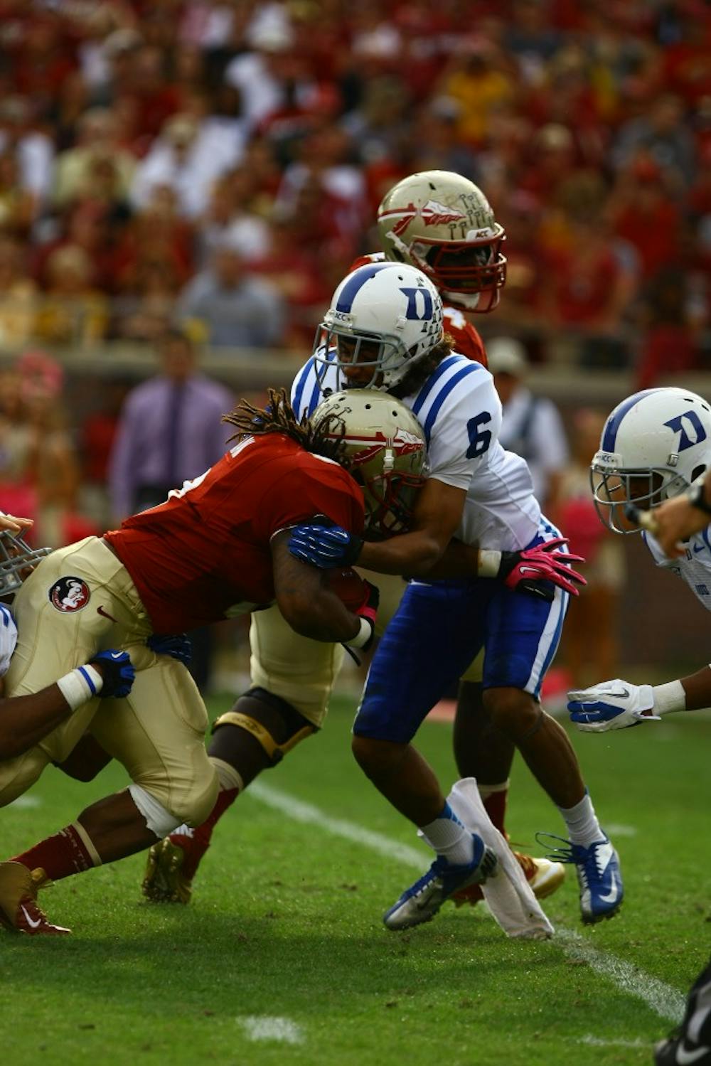 Seminole redshirt sophomore Kelvin Benjamin has caught 12 touchdowns so far this year, good for eight in the nation.