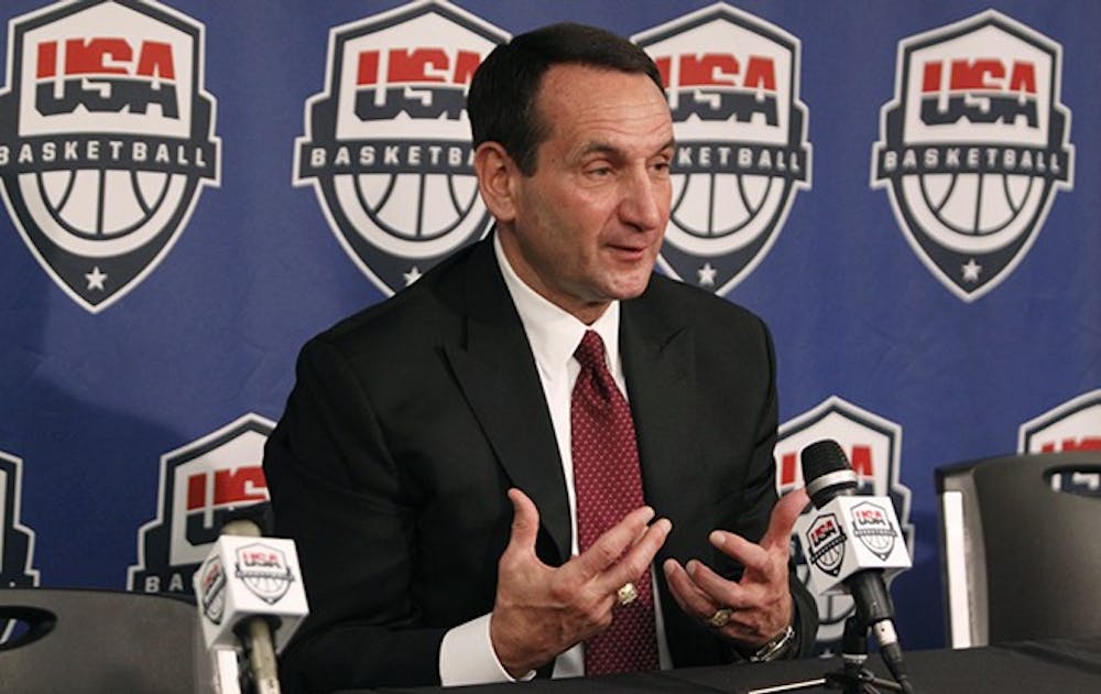 Duke head coach Mike Krzyzewski announced that he will return to coach the U.S. Men's National Team through the 2016 Olympics.