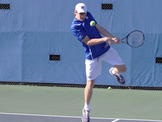Junior Cale Hammond made an early return to the courts Friday and helped Duke sweep Clemson, just weeks after having a finger partially amputated.
