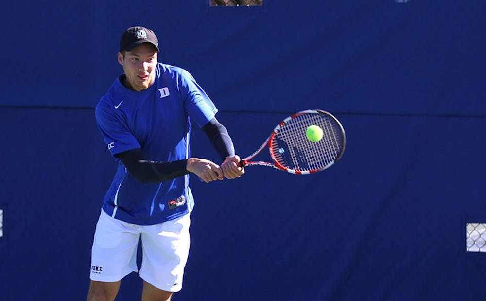 No. 13 Duke has won four straight matches, all of them coming with Jason Tahir in the No. 1 singles slot after the team was forced to juggle its lineup.