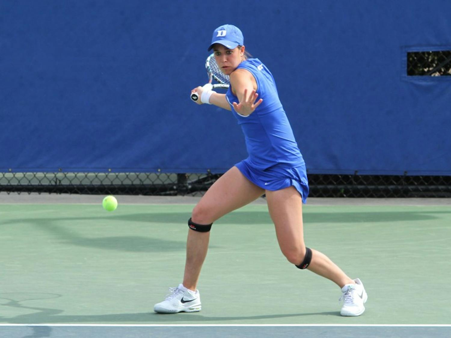 Beatrice Capra led the Blue Devils Thursday, as they dominated Wake Forest in the opening round of the ACC Championship.