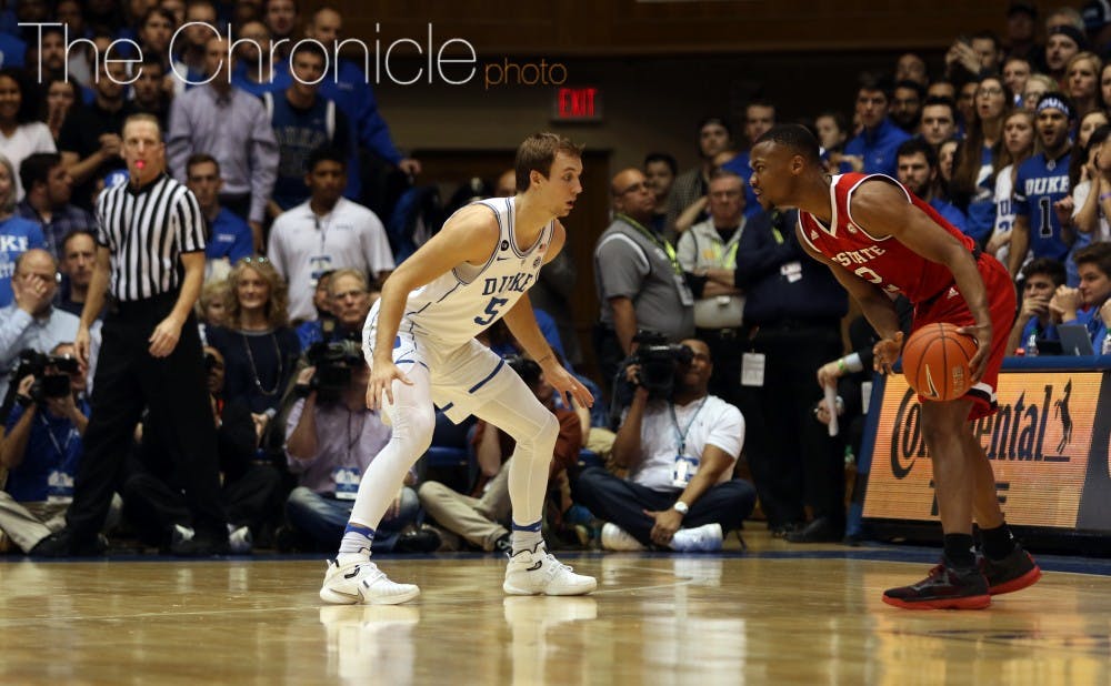 Sophomore Luke Kennard was one of four Blue Devils in double figures Monday night.&nbsp;