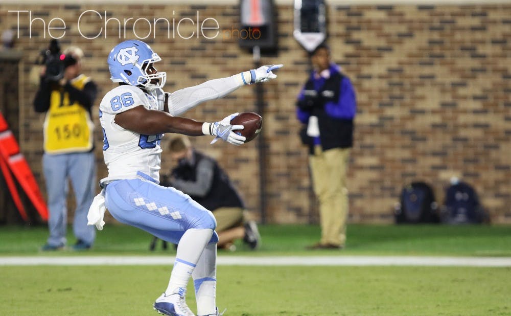 North Carolina put up three early touchdowns in the first half but was unable&nbsp;to find the end zone after that.&nbsp;