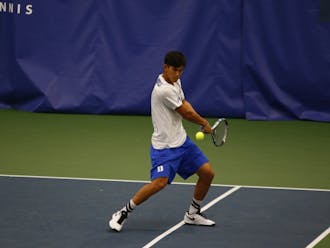 Freshman Vincent Lin responded to a drop to court four with a convincing singles victory Friday, but it was not enough for the Blue Devils against the No. 7 Fighting Illini.