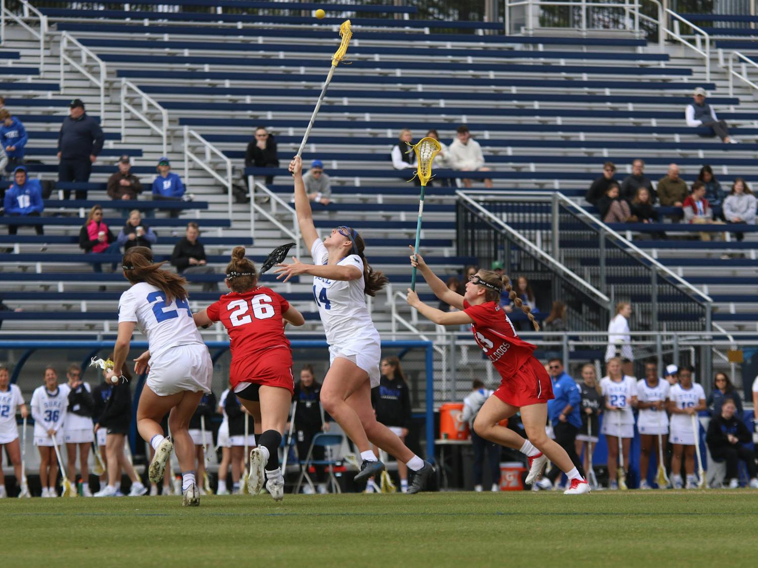 Maddie Jenner notched 18 draw controls against Gardner-Webb, breaking the NCAA all-time career draw record. 