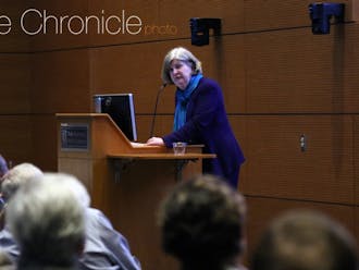 Nancy Andrews applauded the School of Medicine's success in recruiting top faculty during her address Monday.&nbsp;