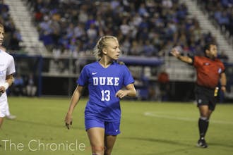 Emmy Duerr scored twice against the Utes Friday night.