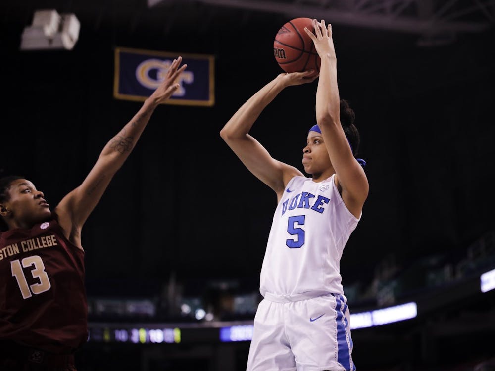 Leaonna Odom's pull-up jumpers were not enough for Duke to overcome Boston College's 60 percent mark from outside.