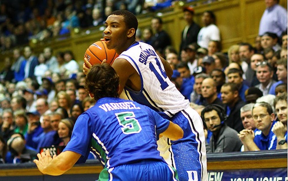 Freshman guard Rasheed Sulaimon finished second on the team with 19 points, going 5-of-12 from the field and 6-of-6 from the line.