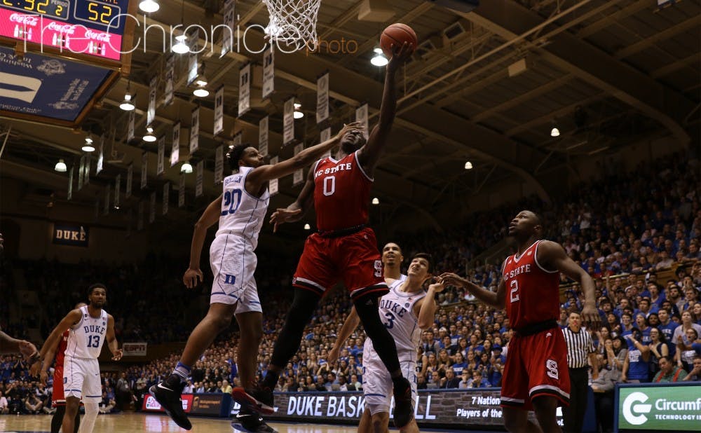 <p>Duke's interior defense was shaky all night in an ugly home loss to N.C. State.</p>