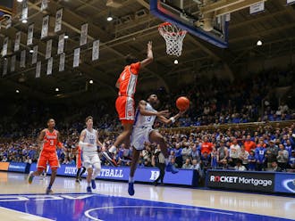 Jeremy Roach finds space under the basket during Duke's win against Syracuse.