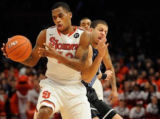 Guard Dwight Hardy crashed the lane to lead St. John’s with 26 points on a 9-for-13 shooting performance.