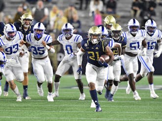 Though the Yellow Jackets no longer use a triple option offense, they still torched the Blue Devils on the ground Saturday night.