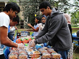 Students at the MSA’s Eid festival prepared food to donate to charity.