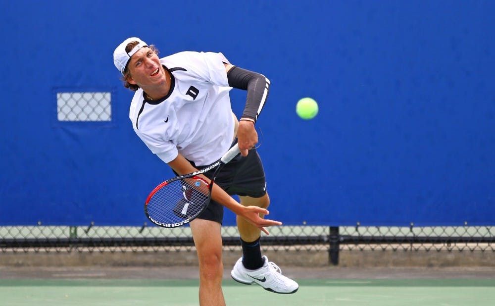 Sophomore Michael Redlicki fell in the semifinals of the ITA Carolina regional but played his best tournament of the fall, head coach Ramsey Smith said.