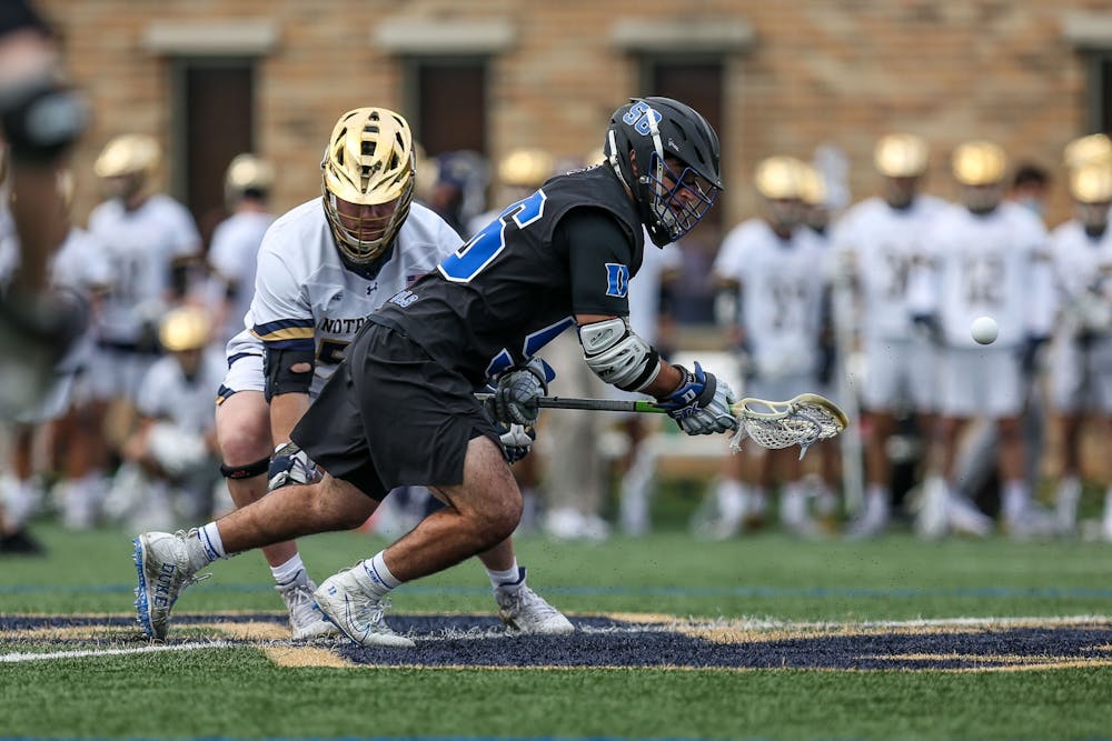 Duke had trouble keeping the ball in its possession against Notre Dame.