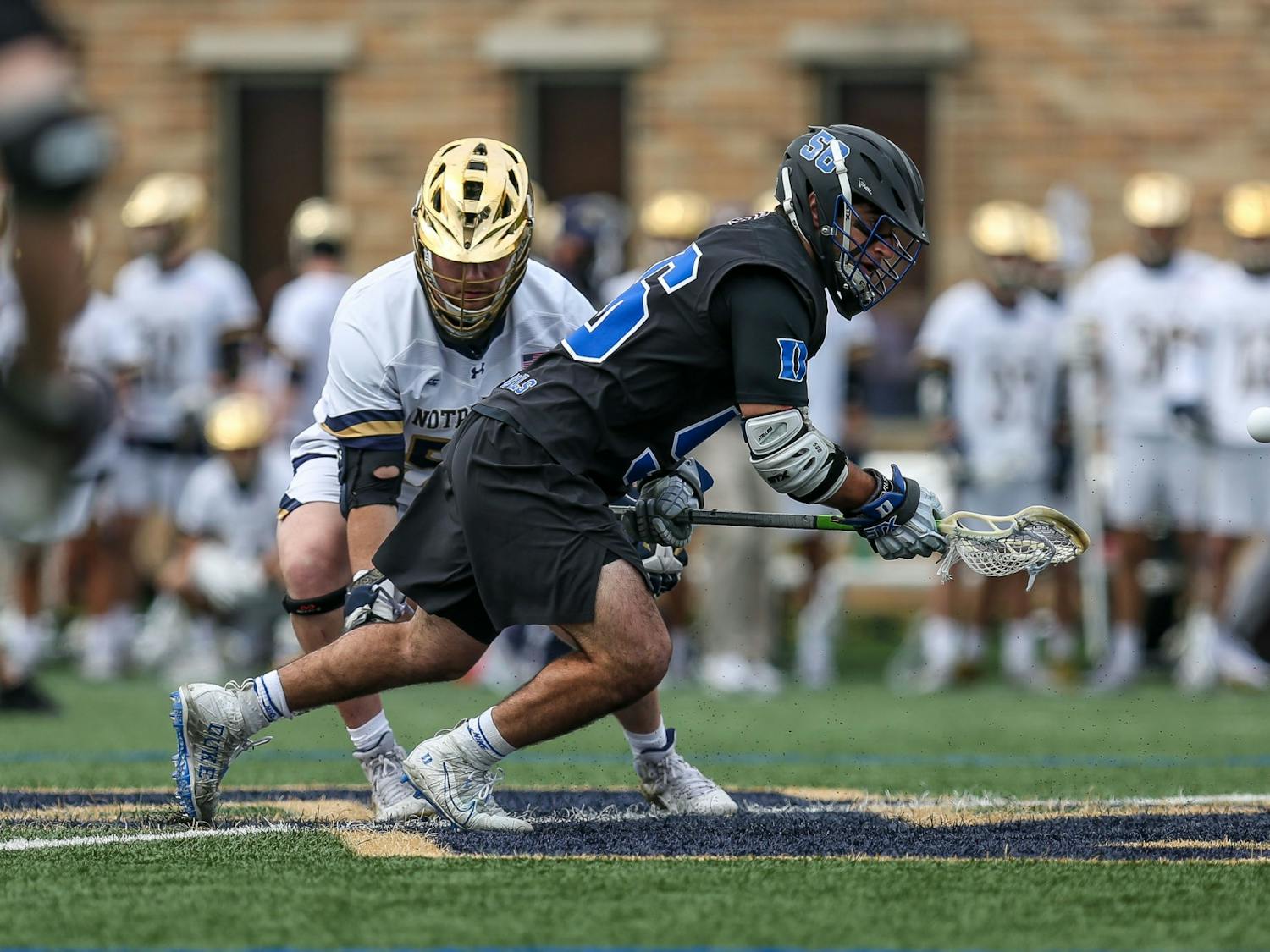 Duke had trouble keeping the ball in its possession against Notre Dame.