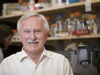 Paul Modrich, James B. Duke professor of biochemistry and Howard Hughes Medical Institute investigator, became the second Duke faculty member to share the Nobel Prize Wednesday.