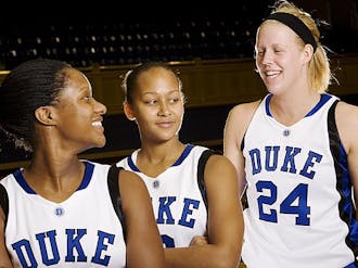 Chelsea Hopkins, Shay Selby and Kathleen Scheer (left to right) struggled with injuries as freshmen but hope to contribute more this season.