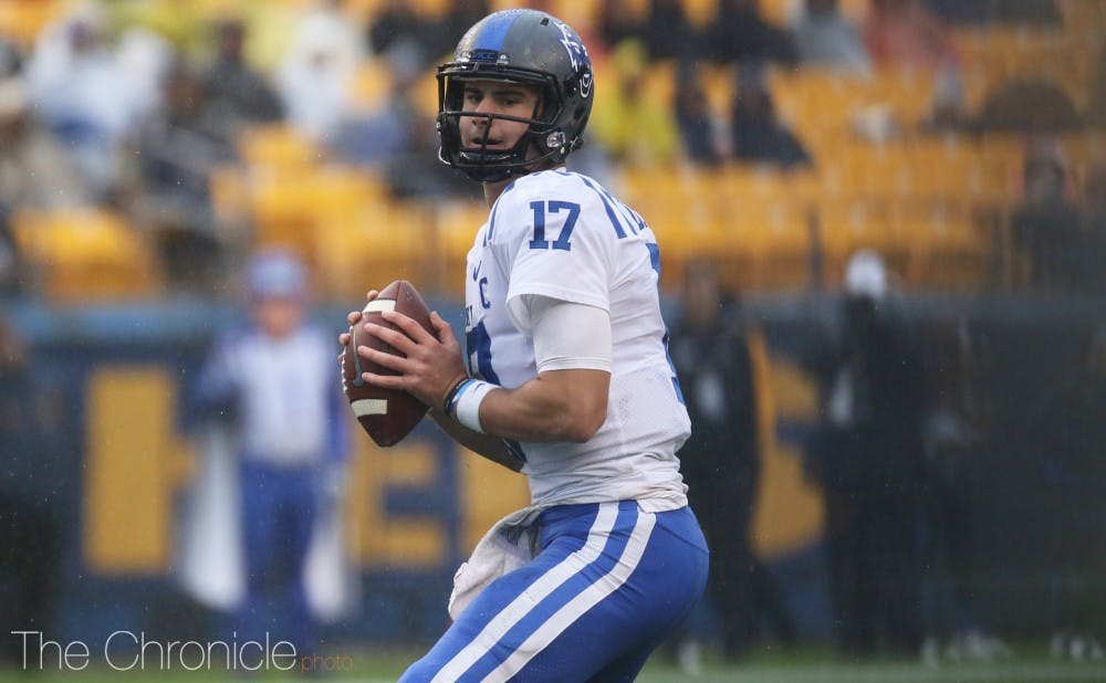 <p>Daniel Jones led Duke's offense with another dominant performance Saturday.</p>