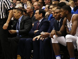 Duke head coach Mike Krzyzewski was not happy following his team's latest loss.&nbsp;