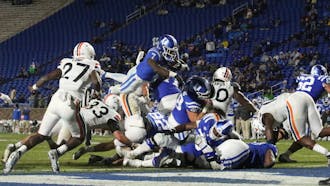 Duke jumped out to a 21-7 halftime lead Saturday against Virginia.