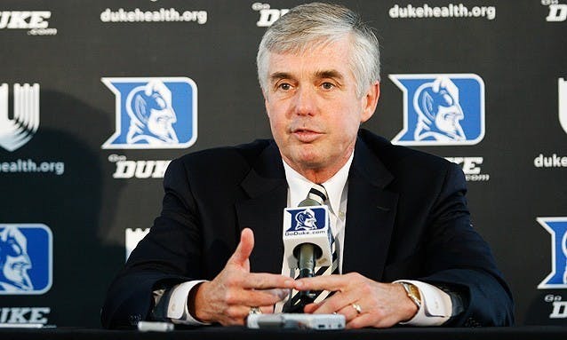 White has served as Duke's director of athletics since 2008.