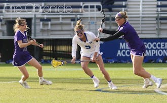Senior Maura Schwitter has helped the Blue Devils to a 4-0 start to the season, including an impressive win against then-No. 12 Stanford last weekend.