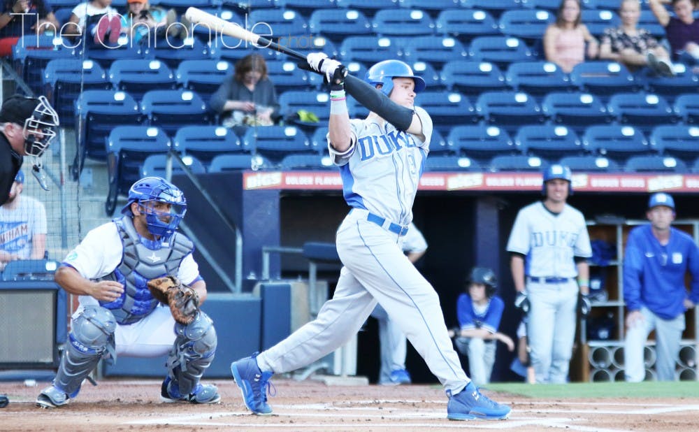 <p>Midseason All-American Griffin Conine continued his offensive tear, putting up two home runs against the Fighting Camels in Wednesday's slugfest.</p>