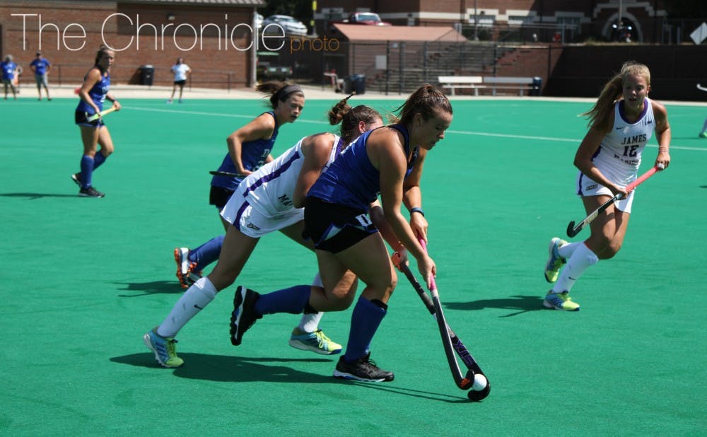 Sophomore forward Rose Tynan has given the Blue Devils a lift off the bench this season and recorded her fourth and fifth goals of the year Sunday.