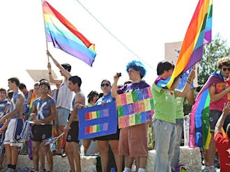 The Duke LGBT Center created one of 10 to 15 floats in the 26th annual Pride Parade and Festival held Sunday on East Campus.