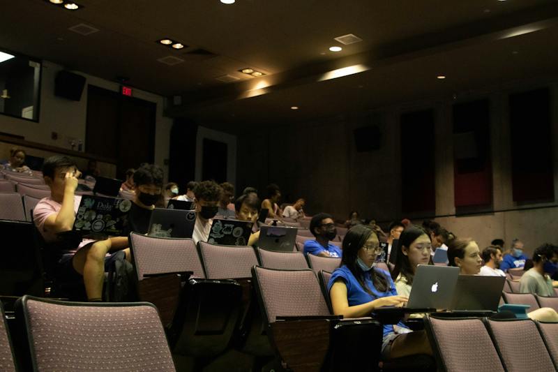 College Lecture Hall Laptops