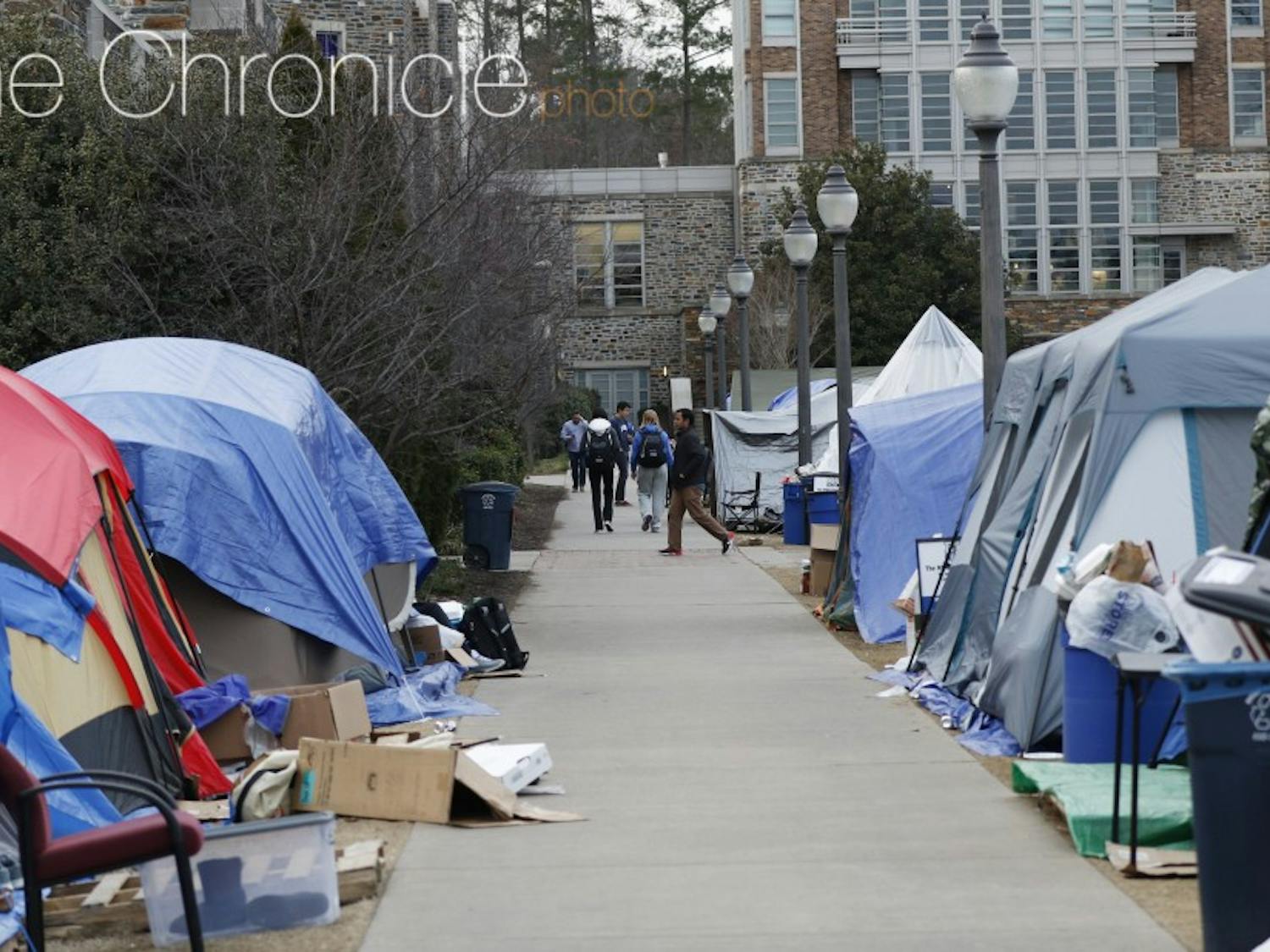 Duke students often tent for their love of basketball or desire for more community.