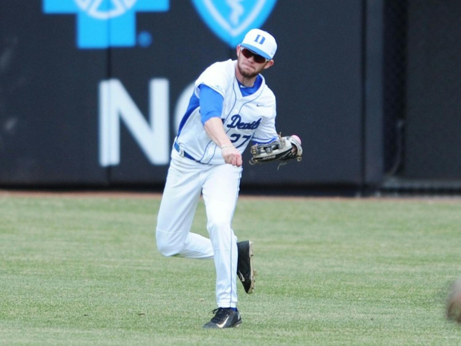 Sophomore Evan Dougherty launched the first three home runs of his career Friday as the Blue Devils used the long ball to beat Ohio State 8-1 for their fourth straight win.