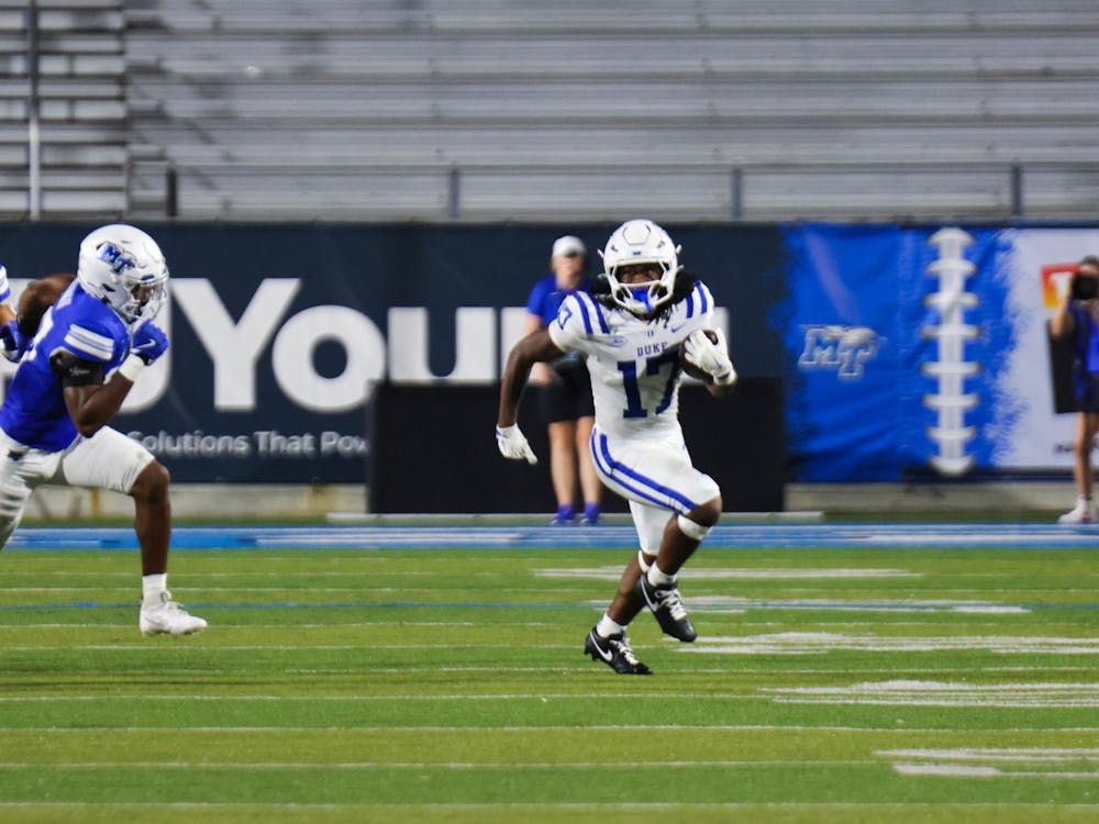 Star Thomas tallied 111 rushing yards across 17 carries in Duke's Sept. 21 game against Middle Tennessee.