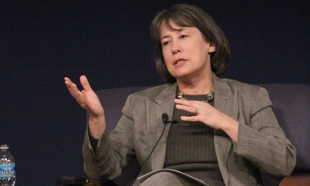Chairman of the Federal Deposit Insurance Corporation Sheila Bair discussed Tuesday the various failures that led to the financial crisis.