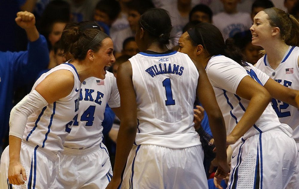 Duke used a 34-8 run to storm back from an 11-point halftime deficit against North Carolina Sunday.