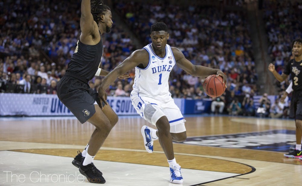 <p>Zion Williamson will finally have the opportunity to take on Virginia Tech Friday.</p>