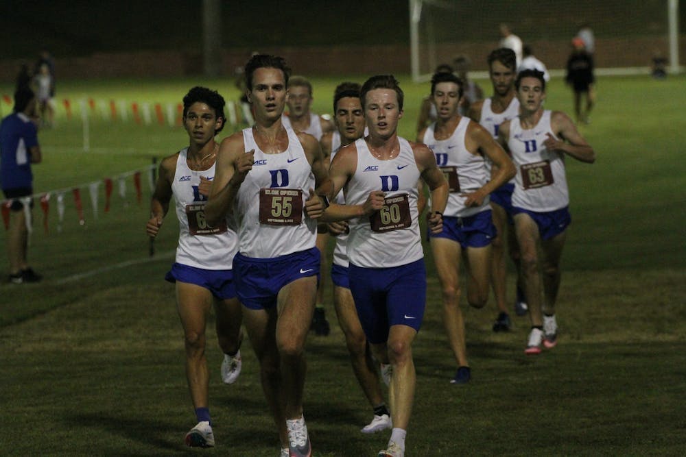 Duke placed fifth on the men's side Friday.