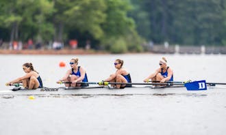 The Blue Devils raced three boats in the national championship regatta.