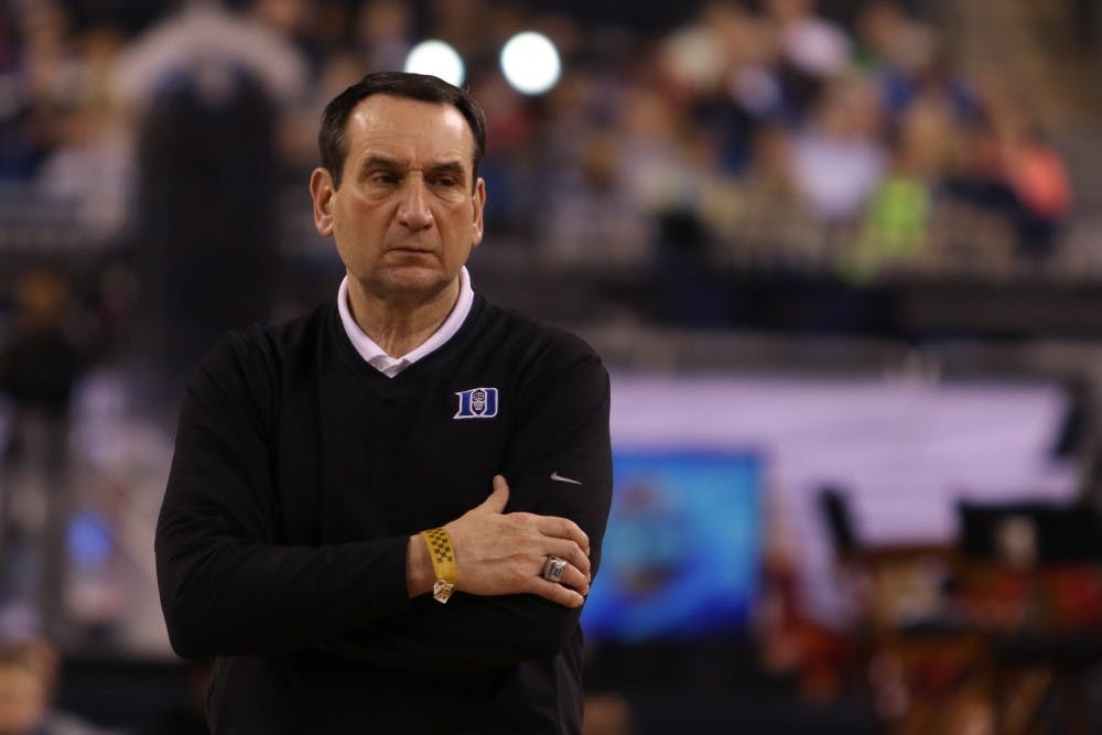 Head coach Mike Krzyzewski has been wearing his most recent national championship ring for motivation this postseason.