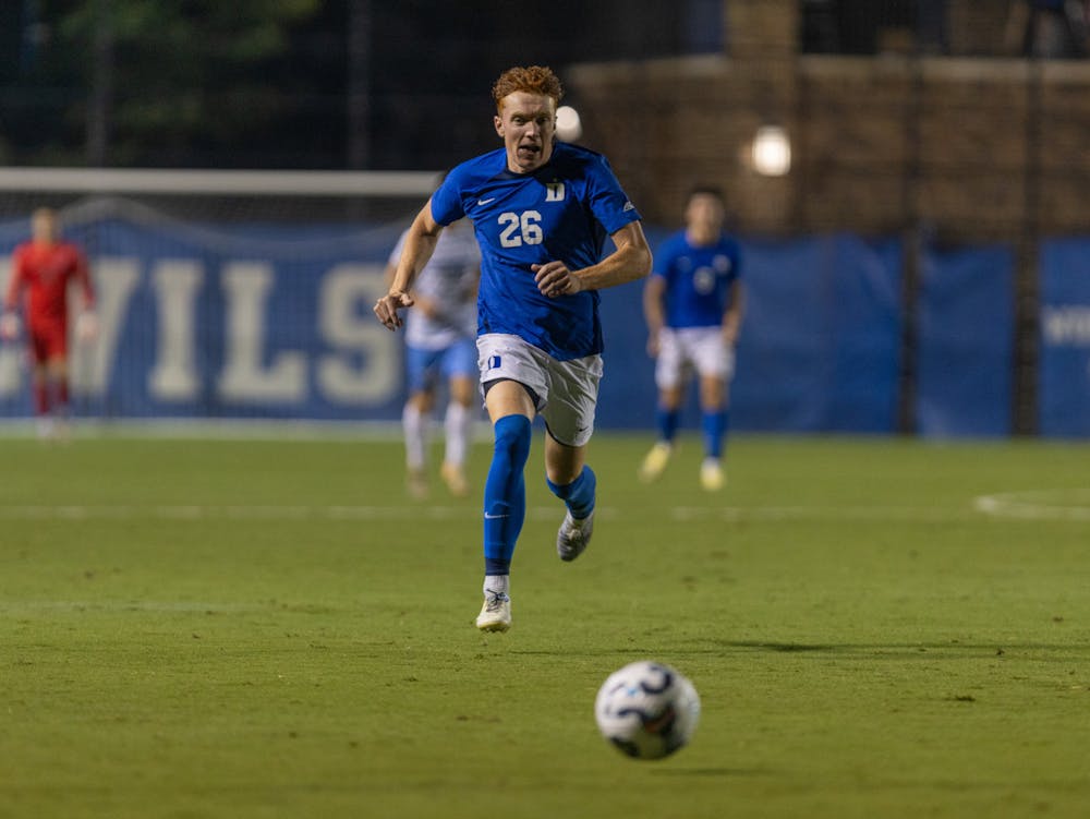 Adam Luckhurst scored Duke's second goal with a header.