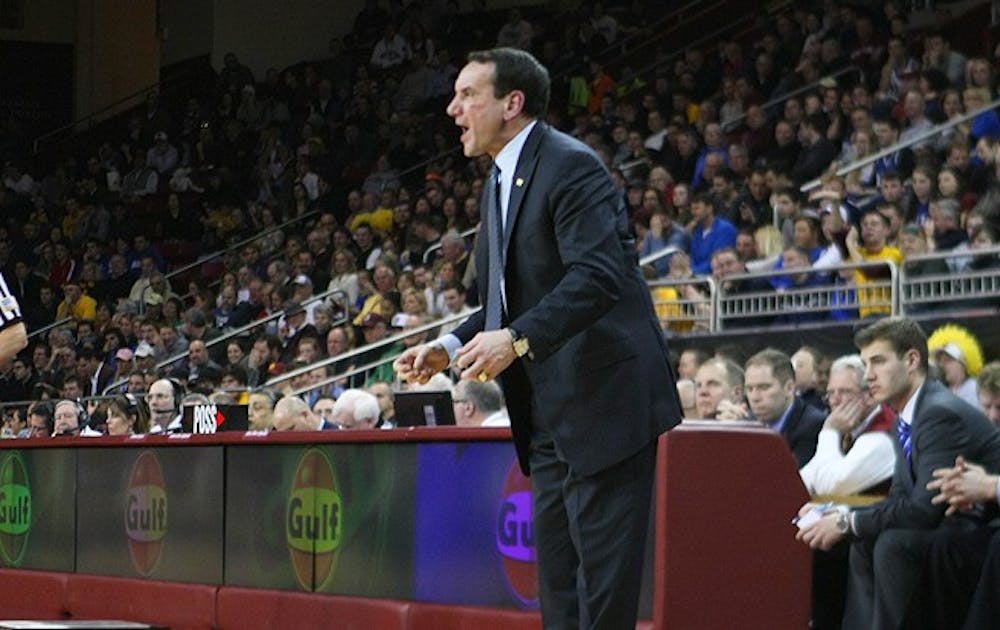 Mike Krzyzewski will need to pump up his players to match the intensity of a hungry North Carolina team.