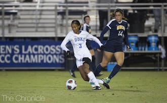 Imani Dorsey scored Duke's only goal from just outside the box into the right side of the net.