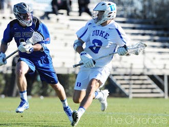 John Prendergast gave the Blue Devils a lift Saturday with a pair of goals before Duke gave up a 6-1 fourth-quarter run that sealed its fate.&nbsp;